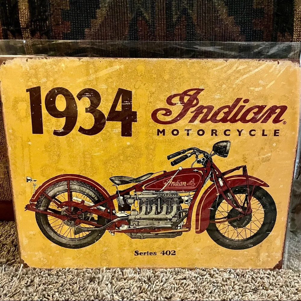 NEW 1934 Indian Motorcycle Metal Sign